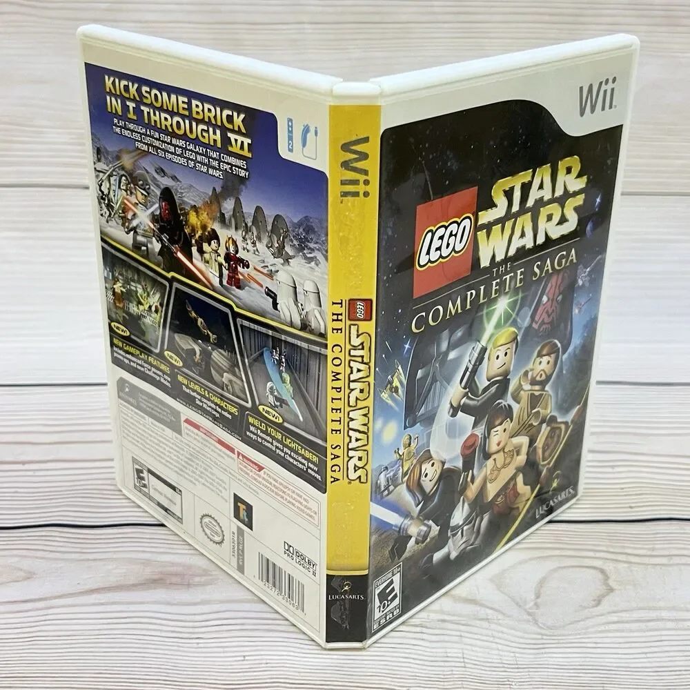 LEGO Star Wars - The Complete Saga (Nintendo Wii, 2007) CIB w/Manual -TESTED VG+